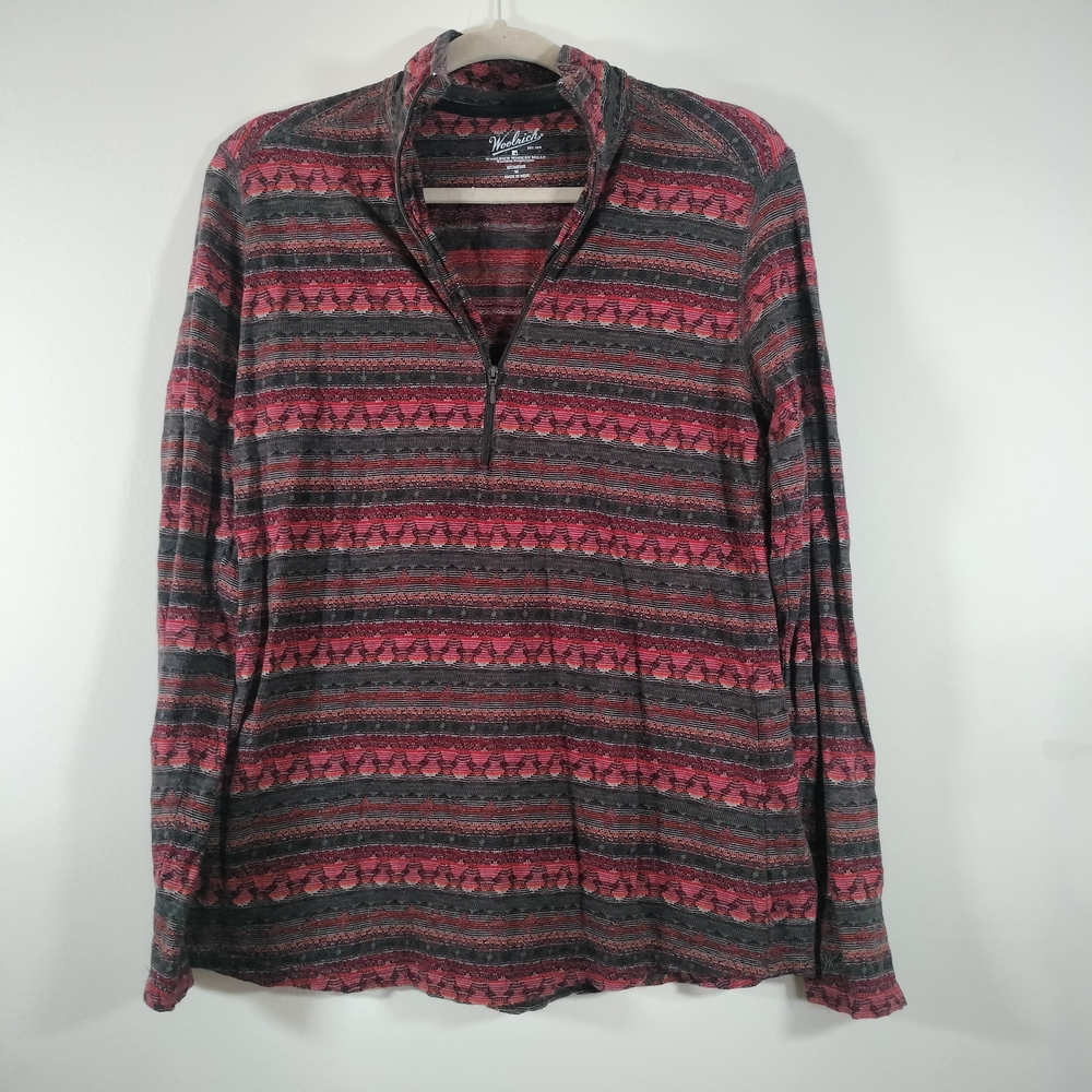 Woolrich 1/4 Zip Southwestern Print Pullover